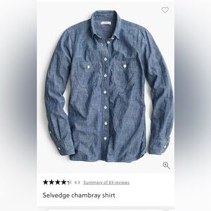 JCrew Chambray Button-Up Shirt